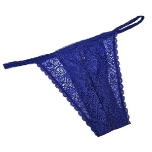 NEW Set of 3 Fantasy Lingerie Royal Blue Lace Cheeky Panty Bundle 3X/4X